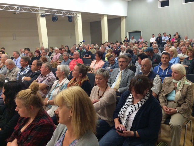 Auch dieses Mal war das Bürgerhaus voll zur Wahl in Rochlitz