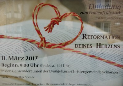 Frauenfrühstück bei der Evangeliums Christengemeinde Schlangen