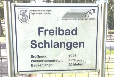 Freibaderöffnung in Schlangen