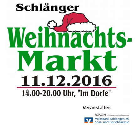 Weihnachtsmarkt in Schlangen