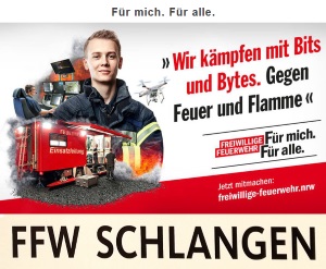 Die Tätigkeit der Feuerwehrfrauen und -männer in Schlangen ist sehr vielseitig