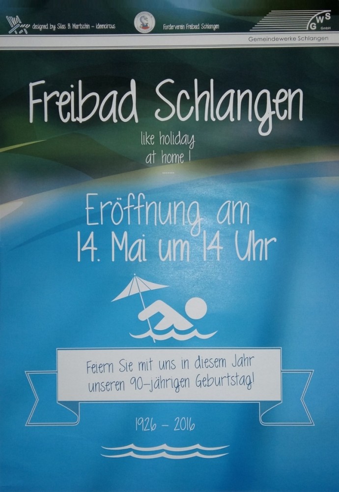 Freibaderöffnung in Schlangen