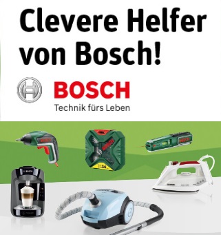 Jetzt bei REWE in Schlangen Treuepunkte sammeln für hochwertige Boschgeräte 