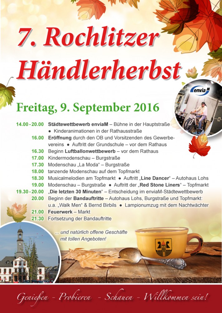 Am 09.09. ist Rochlitzer Händlerherbst