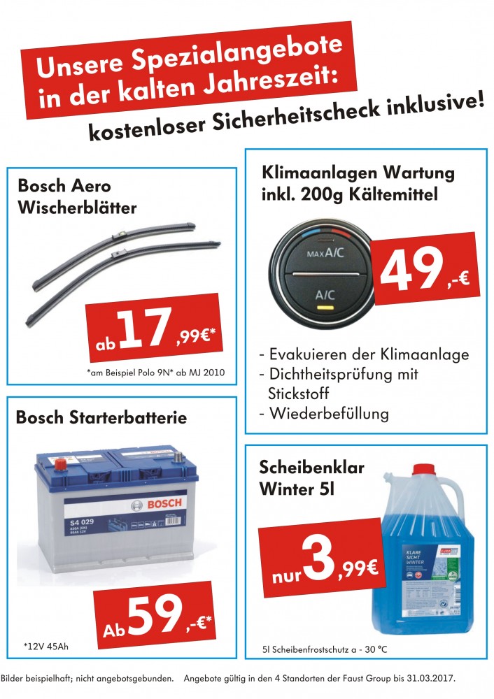 Spezialangebote Autohaus Faust