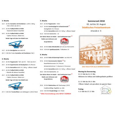 2018 Ferienprogramm des SFZM Seite 1