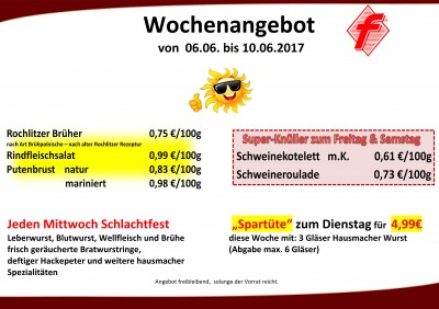 RFW - Wochenangebot 06.06. bis 10.06.