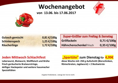 RFW - Wochenangebot 13.06. bis 17.06.