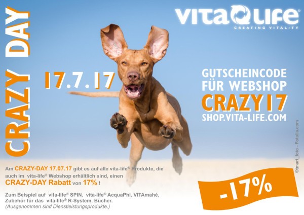 17.7.17 = CRAZY-DAY mit 17% Rabatt