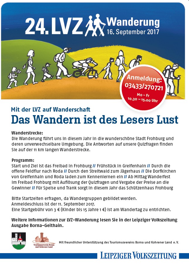 Anmeldungen zum Wanderfest noch möglich!