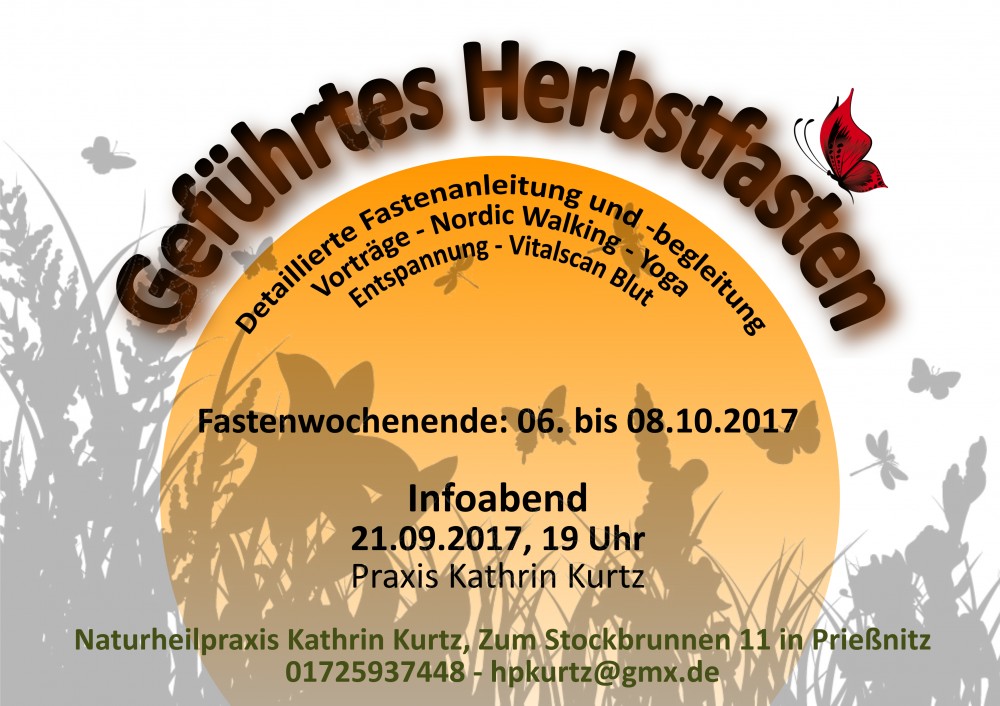 Geführtes Herbstfasten vom 06.10. bis 08.10.2017