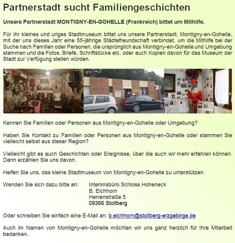 Partnerstadt sucht Familiengeschichten