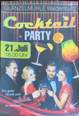 Coktailparty in der Glänzelmühle