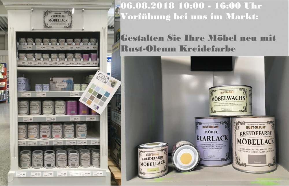 Gestalten Sie Ihre Möbel neu mit Rust-Oleum Kreidefarbe