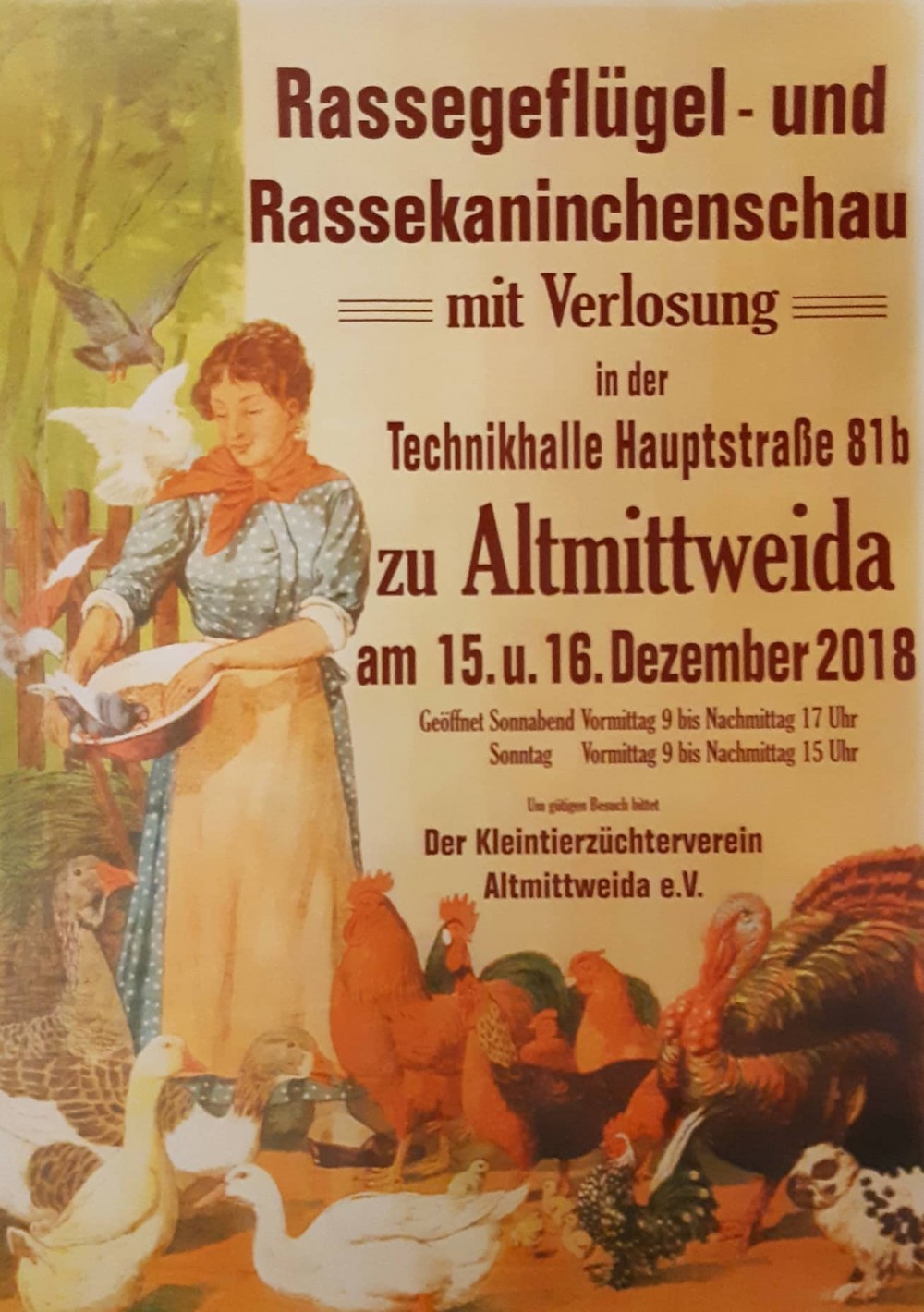 Große Rassegeflügel- und Kaninchenausstellung