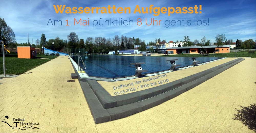 Wasserratten Aufgepasst! Die Badesaison beginnt am 1. Mai!