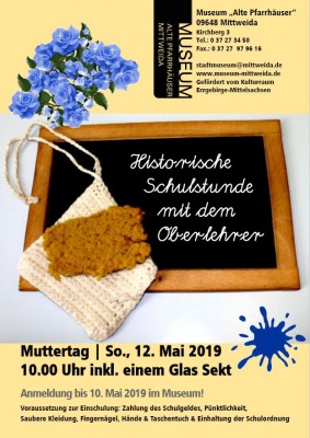 Historische Schulstunde zum Muttertag am 12.05.