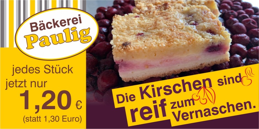 Die Kirschen sind reif zum Vernaschen...