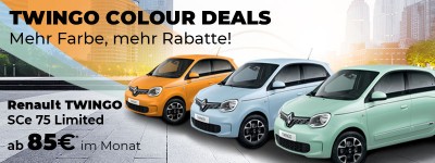 Twingo Colour Deals – bringen Farbe in Ihr Leben