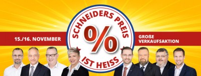 Schneiders Preis ist heiß.