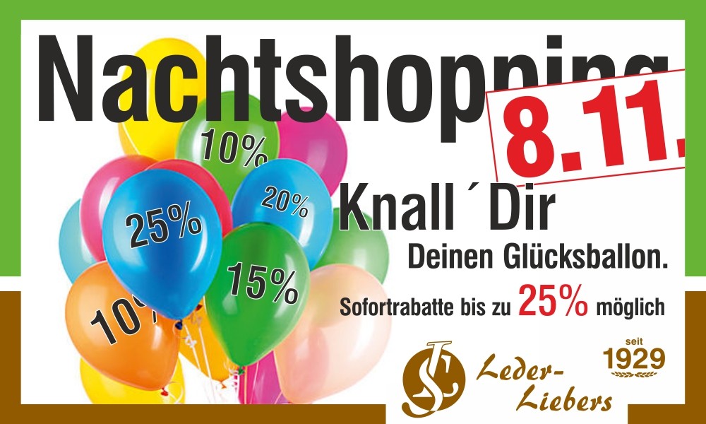 Nachtshopping in Mittweida am 8. November