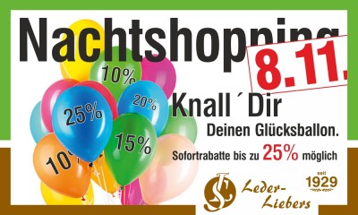 Nachtshopping in Mittweida am 8. November