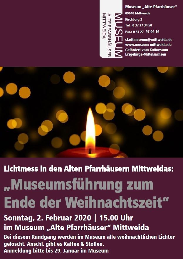 "Maria Lichtmess" im Museum 02. Februar um 15.00 Uhr